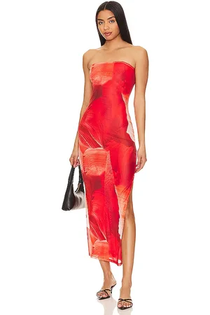 MORE TO COME Jamila Maxi Dress in - Red. Size M (also in XL, XXS).