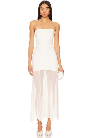 BUCI Metis Dress in - White. Size L (also in M, S, XS).