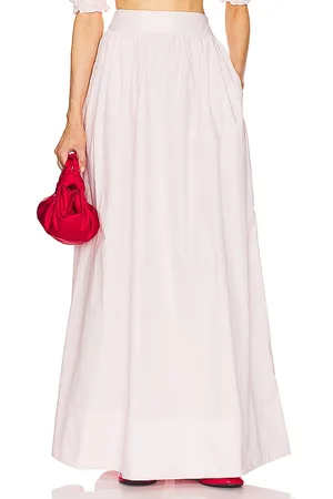 Helsa Poplin Maxi Skirt in - Blush. Size XS (also in XXS).