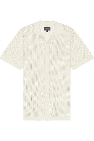 NEUW Cohen Short Sleeve Shirt in - Nude. Size S (also in XL/1X).