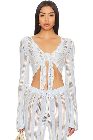 Capittana Paloma Top in - Blue. Size M/L (also in XL).