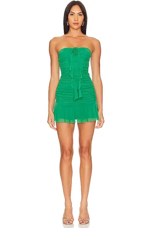 MORE TO COME Chelsea Mini Dress in - Green. Size M (also in L, S, XL, XS, XXS).