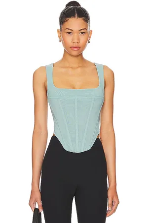 Miaou Campbell Corset in - Blue. Size M (also in S, XS).