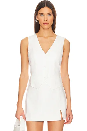 Steve Madden Selene Vest in - Ivory. Size M (also in L, S, XL, XS).