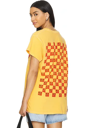 Madeworn Rolling Stones Tee in Yellow in - Yellow. Size L (also in S, XS).