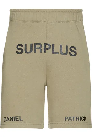 Daniel Patrick Surplus Logo Sweatshort in - Brown. Size S (also in XL/1X).