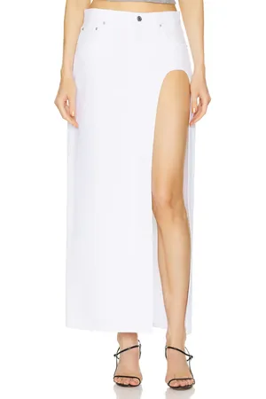 GRLFRND Blanca Maxi Skirt in - White. Size 24 (also in 26).