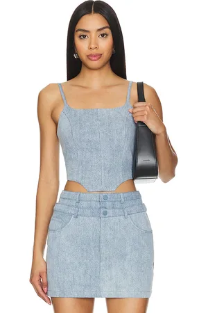 NONchalant Label Bea Crop Top in - -Light. Size M (also in L, XL, XS).