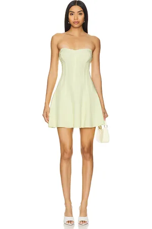 Norma Kamali X Revolve Grace Strapless Mini Dress in - Yellow. Size L (also in XL).