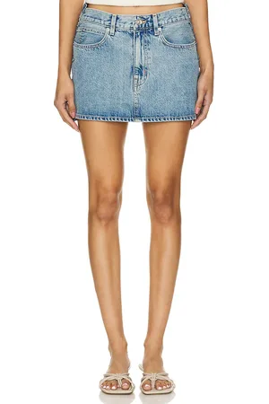 SLVRLAKE Re-work 5pkt Mini Skirt in - Denim-Light. Size 29 (also in 31, 32).