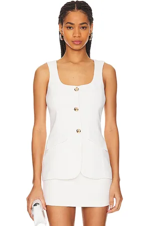 Amanda Uprichard Kya Top in - White. Size L (also in M, S).