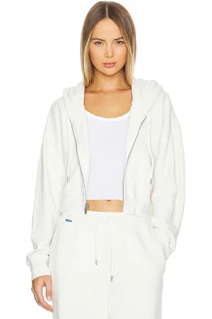 Cotton Citizen The Boston Crop Hoodie in - Ivory. Size M (also in XS).