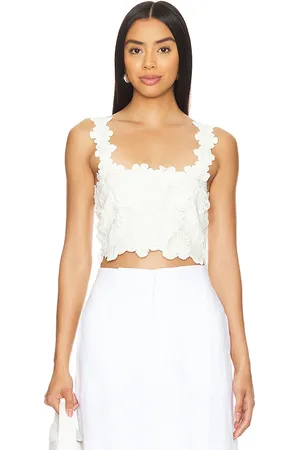 Tularosa Kimmy Top in - White. Size L (also in M, XL).