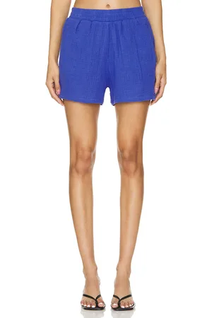 Line Mila Shorts in - Blue. Size S (also in XL, XS).