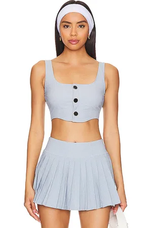 Montce X Olivia Culpo Olivia Corset in - Blue. Size L (also in M, S, XL, XS).
