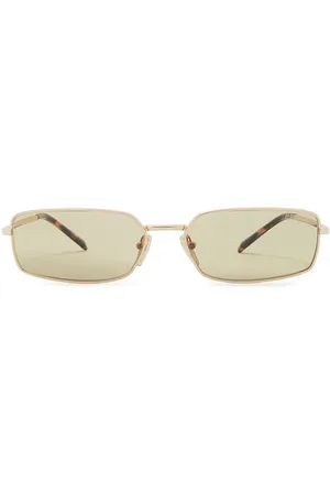 Prada Rectangle Sunglasses in - Metallic . Size all.