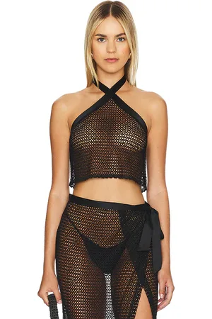 Only Hearts Stinging Nettle Halter Top in - Black. Size L (also in M).