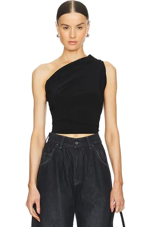 Norma Kamali One Shoulder Peasant Top in - . Size XL (also in L, XS, XXS).