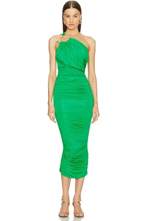 Michael Costello X REVOLVE Kiera Midi Dress in - Green. Size S (also in XS, XXS).