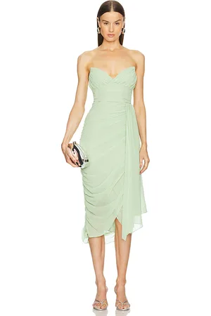 Michael Costello X REVOLVE Rosemary Midi Dress in - Green. Size M (also in XS).