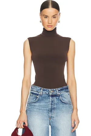 Norma Kamali Slim Fit Sleeveless Turtleneck Top in - . Size L (also in M, XS, XXS).