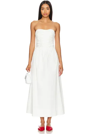 FAITHFULL THE BRAND Dominquez Midi Dress in - . Size L (also in S, XL, XS).
