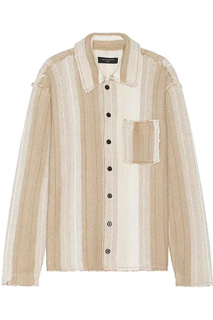 AllSaints Truck Cardigan Shirt in - Brown. Size L (also in XL/1X).