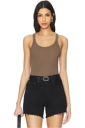 AGOLDE Zane Tank in - Brown. Size M (also in S).