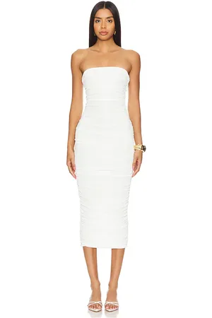 SER.O.YA Martha Strapless Midi Dress in - . Size L (also in M, XL, XXL).