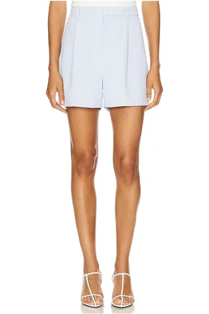 GOOD AMERICAN Luxe Suiting Trouser Short in - Blue. Size 0 (also in 14, 16, 18, 24, 6, 8).