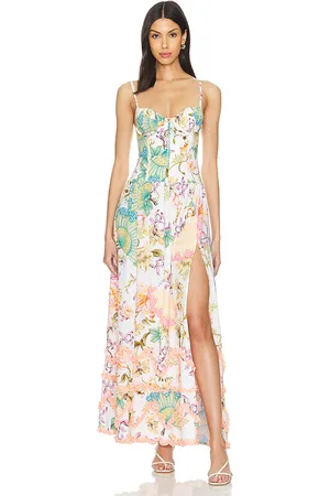 Agua Bendita X Revolve Lana Maxi Dress in - Green. Size M (also in S).