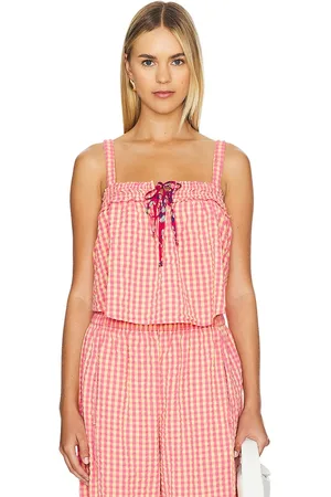 Free People Picnic Party Top in - Coral. Size L (also in M, XL).