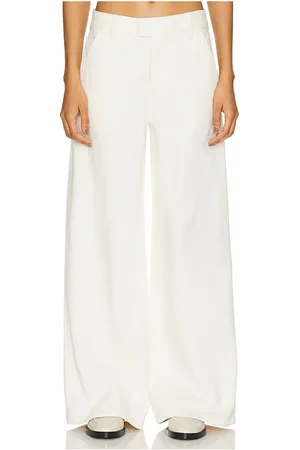 GRLFRND Estella Low Rise Trouser Jean in - Beige. Size 24 (also in 25, 29, 30, 31, 32).
