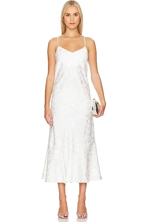 Show Me Your Mumu Uptown Slip Dress in - White. Size M (also in S, XL/1X, XS).