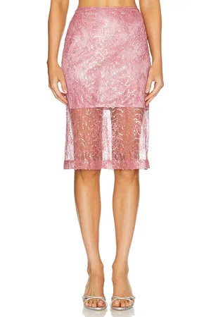 Sabina Musayev Lysia Skirt in - Mauve. Size L (also in S, XS).