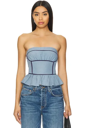 Free People Tara Tube Top in - Blue. Size M (also in L).