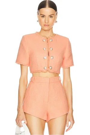 RONNY KOBO Mindy Jacket in - Peach. Size L (also in M, XL).
