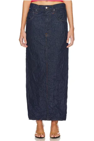 Cotton Citizen Gia Maxi Skirt in - Denim-Dark. Size 23 (also in 24, 25, 26).