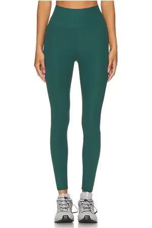 IVL COLLECTIVE Rib Legging in - Green. Size 4 (also in 6, 8).