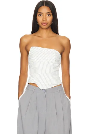 superdown Rianna Strapless Top in - White. Size M (also in L, S, XL, XS, XXS).