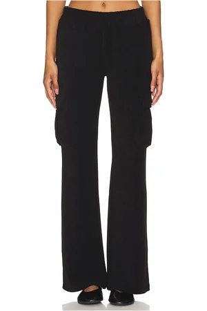GOOD AMERICAN Terry Cargo Pant in - Black. Size 5X (also in 4X, L).