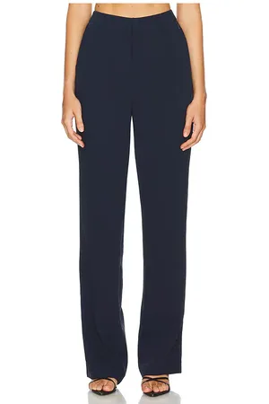 GOOD AMERICAN Column Trouser in - Navy. Size 16 (also in 22, 24, 26, 28, 30).