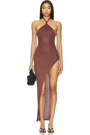 Flook the Label Prisha Dress in - Brown. Size L (also in XL).