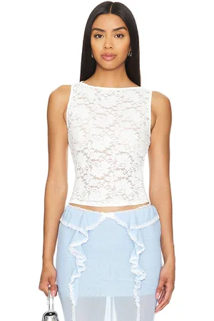 MORE TO COME Iris Lace Top in - . Size L (also in M, XL, XXS).