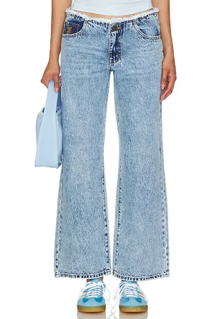 ONE TEASPOON Low Riders Wide Leg in - Denim-Light. Size 28 (also in 29, 31).
