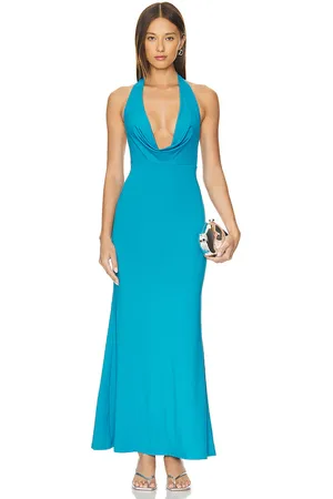 Runaway The Label Lorita Dress in - Blue. Size M (also in L, XL/1X).
