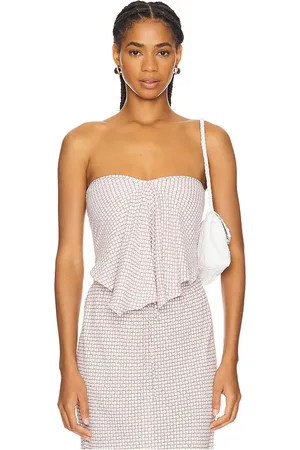 FAITHFULL THE BRAND Emalee Strapless Top in - Pink. Size XL (also in L, XS).