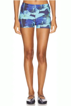 Miaou Booty Shorts in - Blue. Size L (also in S).