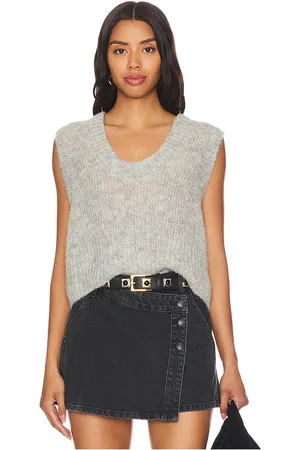 Free People Dream Maker Vest in - Grey. Size L (also in M, XL).