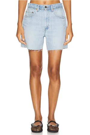 aligrace Long Baggy Short in - Denim- . Size 23 (also in 24).